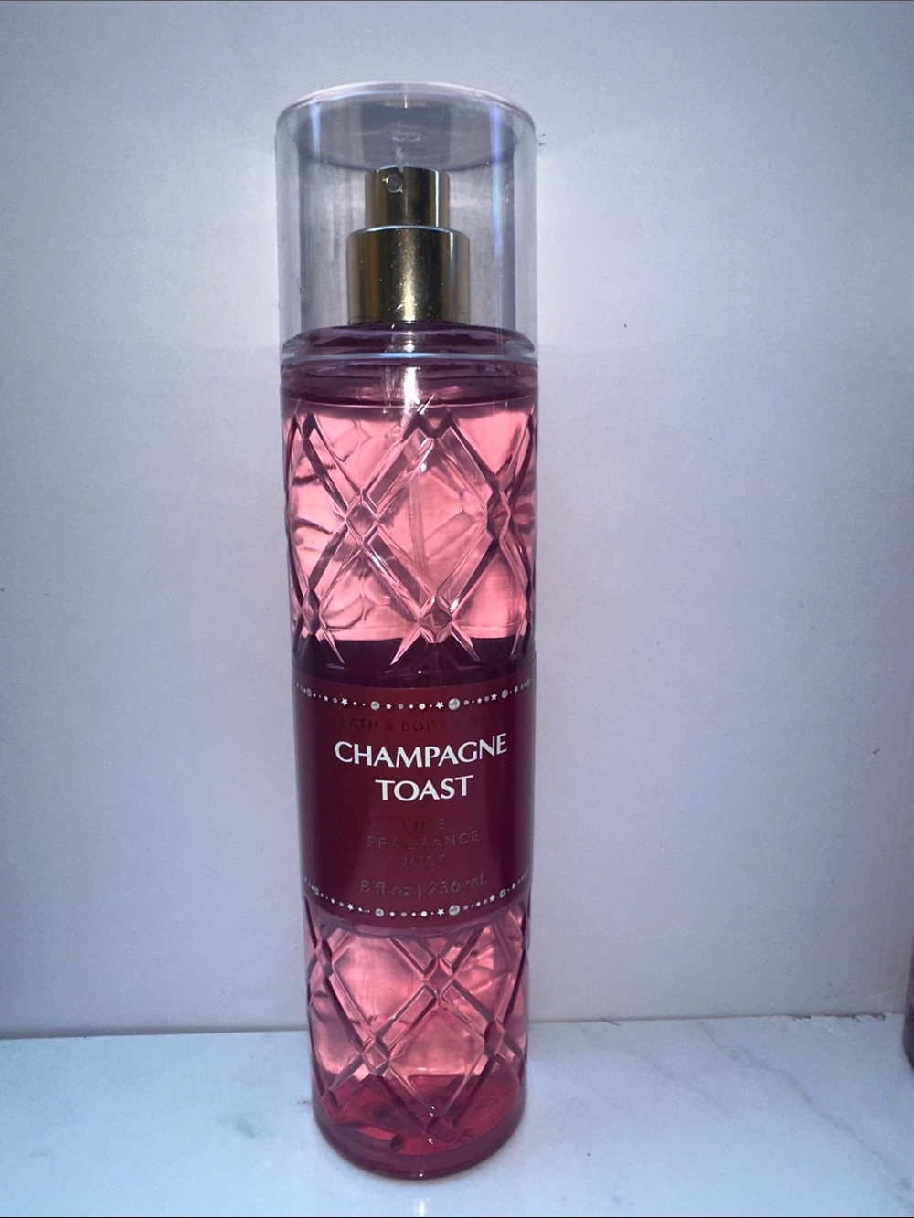 Bath & Body Works Champagne Toast Body Mist - Pink with Gold Accents
